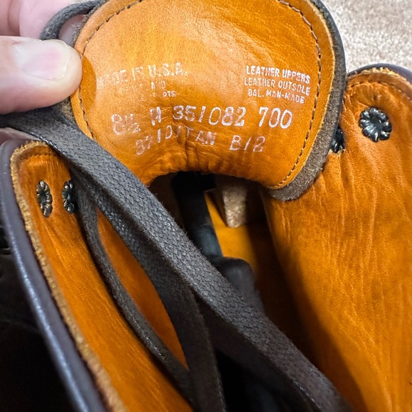 Frye USA Walter 8.5 Alden Indy Leather Boots Sold Elsewhere - Picture 8 of 12